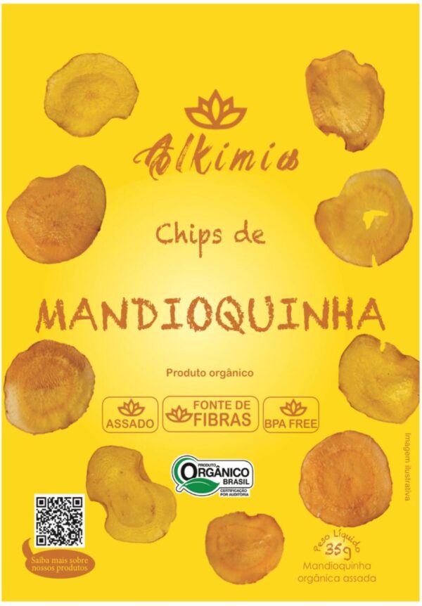 Chips de Mandioquinha - 35g - Orgânico - Assado - Alkimia